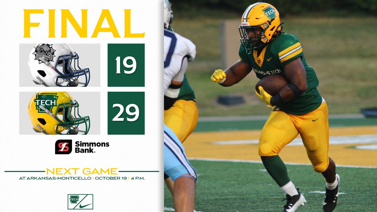 FINAL | Homecoming DUB ✅

NEXT UP - on the road at UAM - Saturday, October 19 - 4 p.m.

#FightOn