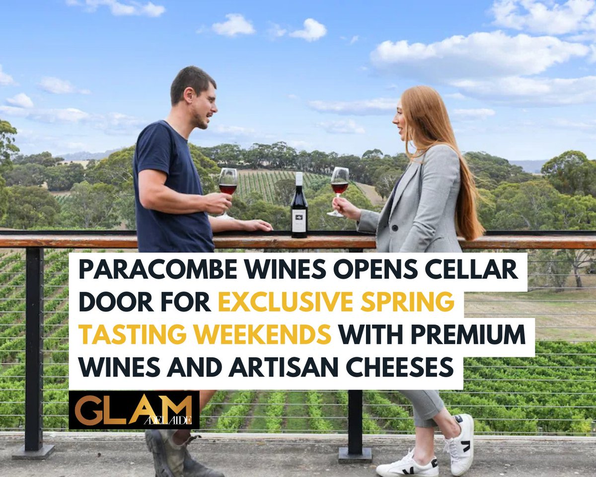Paracombe Wines is set to open the doors of its cellar door for exclusive spring tastings this October🥂 Normally only open by appointment only, enjoy a selection of wines paired with artisan cheese boards >> hubs.la/Q02TbH0c0 #glamadelaide #adelaide #southaustralia