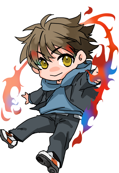 「これからダブクロ! ミニ立ち絵で出陣します」|くろやぎ💪のイラスト
