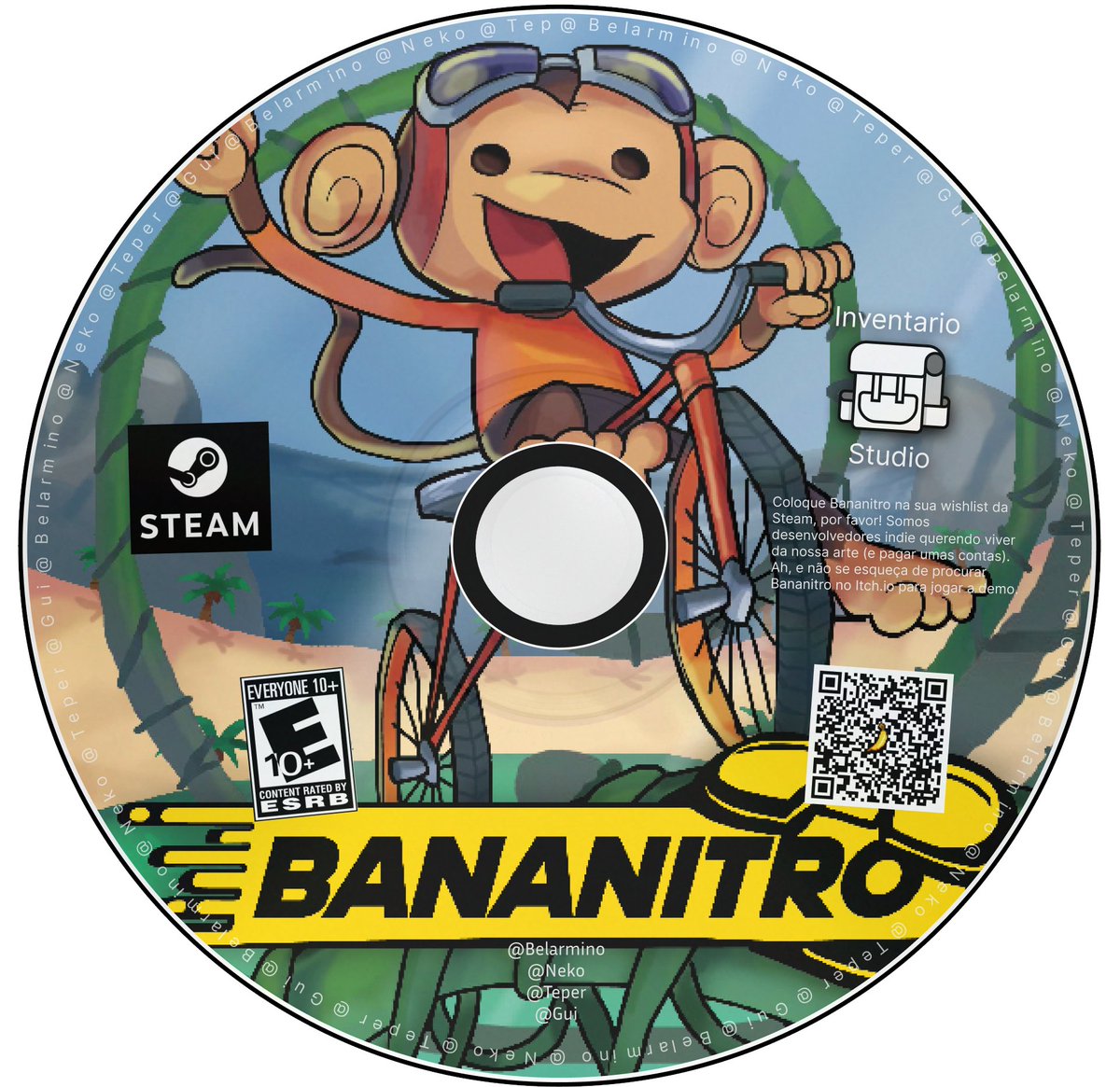 Meu primeiro post aqui vai ser pra anunciar a demo do Bananitro MEU JOGO!!!! Pf joguem e me deem feedbacks, e coloca na wishlist. #IndieGameDev #game #gamedev #gamejam
store.steampowered.com/app/3253000/Ba…