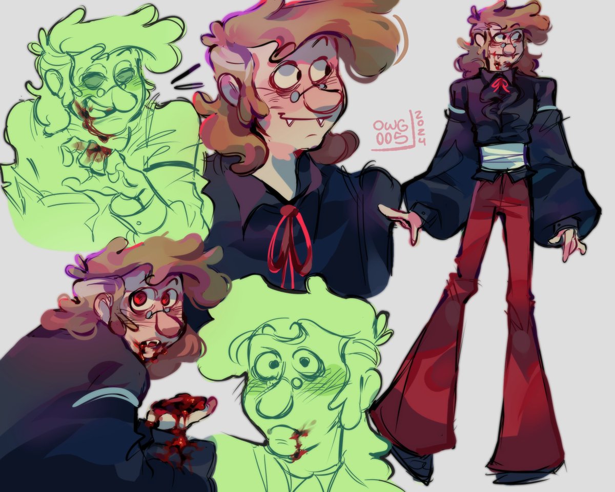 -TW BLOOD-
vampire AU? my spooky wife
#fiddleford