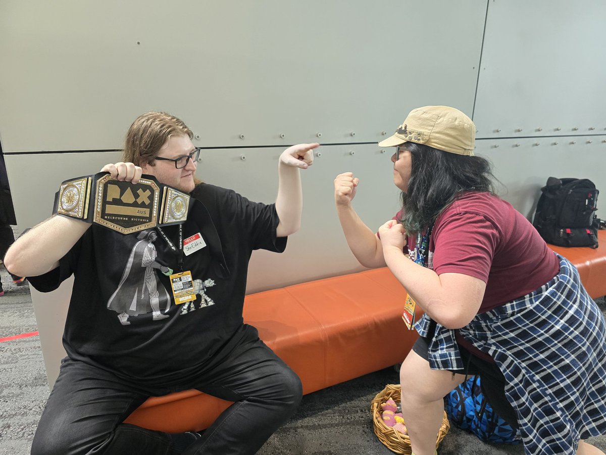 There has been a challenge, but I emmerged Victorious. Better luck next time <a href="/Gigabyte_Dragon/">GigabyteDragon</a> <a href="/CHAOSCrewTwitch/">CHAOS Crew</a> <a href="/PAXAus/">PAX Australia</a> <a href="/PAXAusChamp/">PAX Aus Championship</a> <a href="/Maddog_1992/">Maddog_1992</a> #PAXAus247