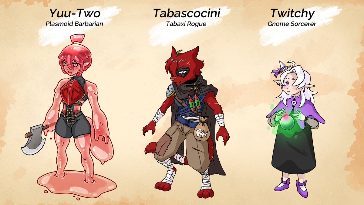 Chat plays DnD Episode 1 is tomorrow on Randon's channel! 

10am PT | 1pm ET | 2am JST

Come meet your party and join them on the start of their adventure🪼🌶️🧙‍♀️