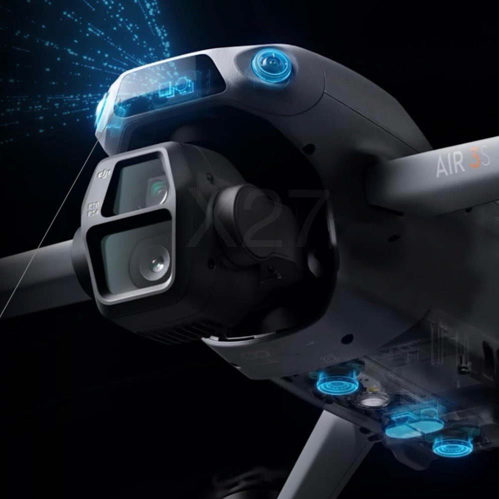 thedronixone's tweet image. What do you think? What is the most important change in the new DJI Air 3S drone? From my point of view, it is the introduction of Lidar #drone #drones #gadgets #DJI