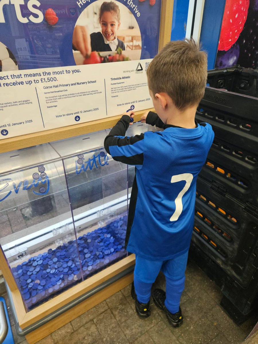 TinnyAthleticFC's tweet photo. Your weekly reminder to keep voting for Tinny using the blue tokens in Tesco! We could win up to Β£1500 to purchase new equipment for our club, so get voting!
#StrongerStarts #TescoBlueTokens #Tintwistle #JoinTheJouney https://t.co/uzj1a7zCmE