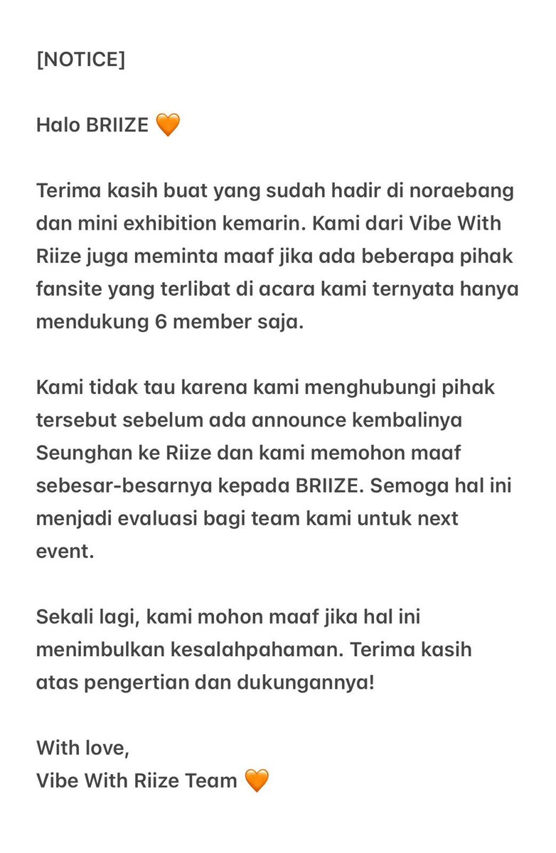 vibewithriize's tweet photo. [NOTICE] https://t.co/9OMz71XS8R
