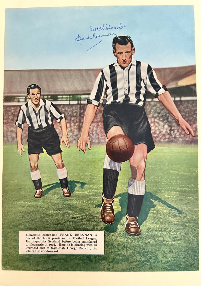 Signed Frank Brennan magazine pic
#NewcastleUnited #NUFC