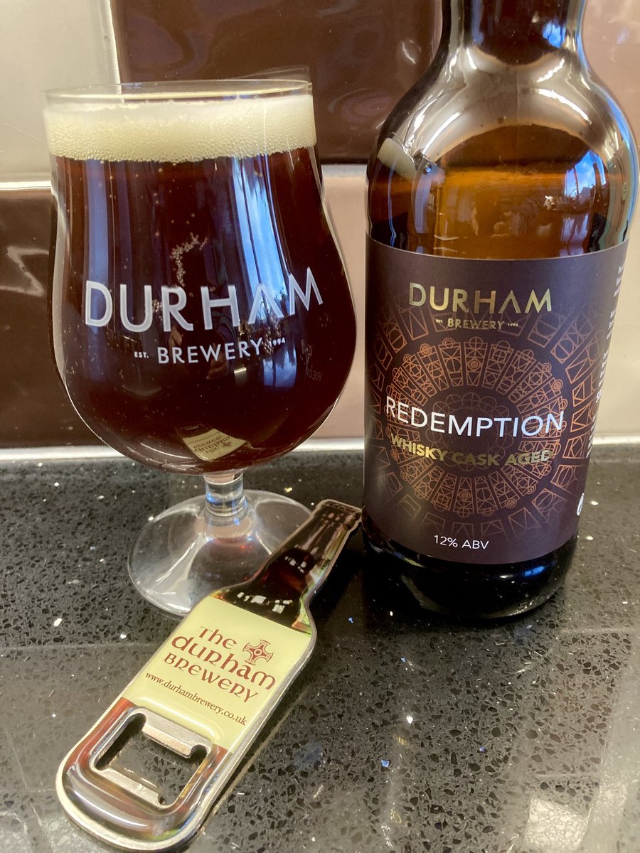 Gyle 2804 BBE:End 2028 from the ageing cupboard. 
Beautiful tawny brown hue. Aroma of sweet dried fruit. Tastes of the same sweet fruits but with a gentle nudge from the oak &amp; whisky. A good rounded flavour without the harshness of the whisky being overpowering.
<a href="/durhambrewery/">The Durham Brewery</a>
