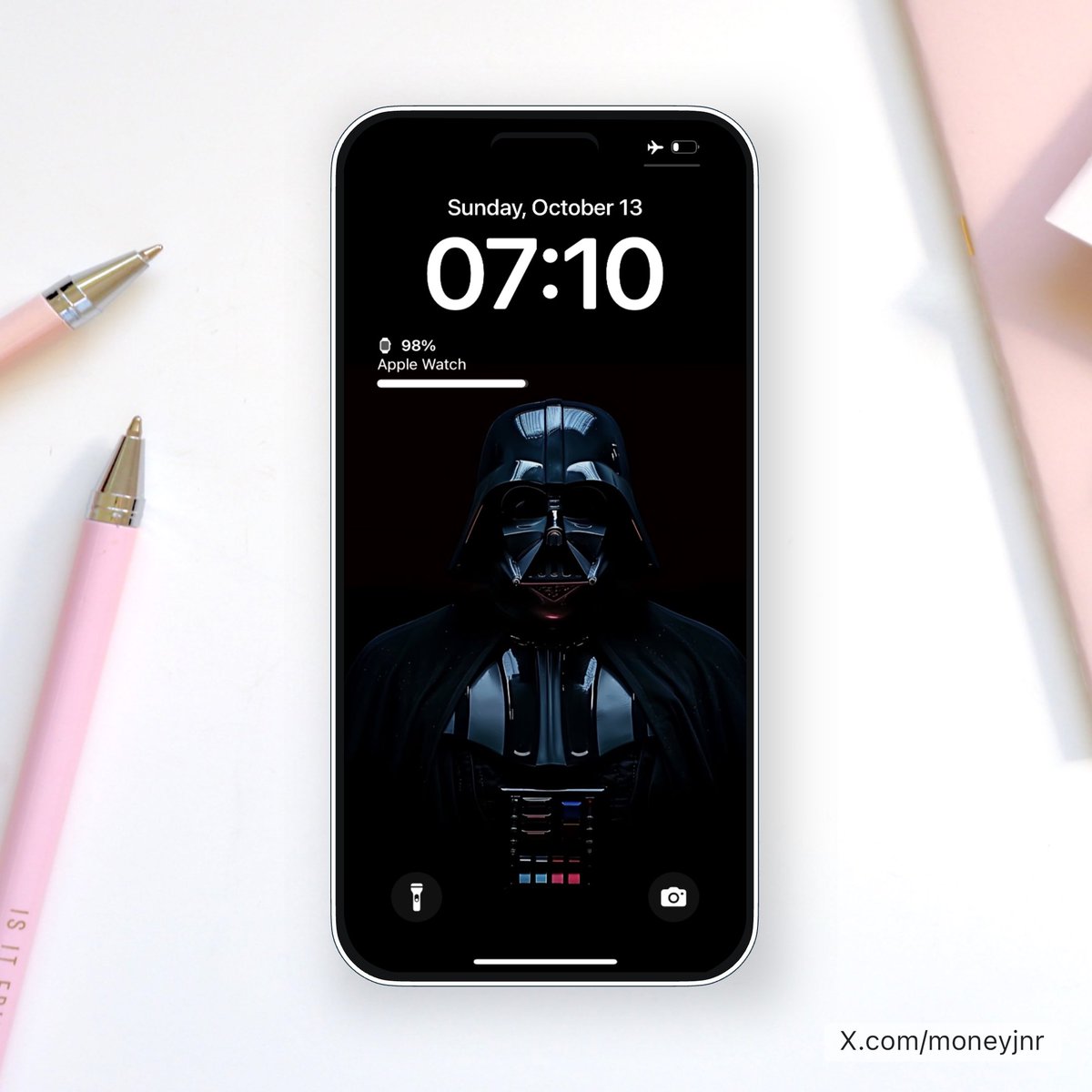 moneyjnr's tweet image. Darth Vader oled wallpaper