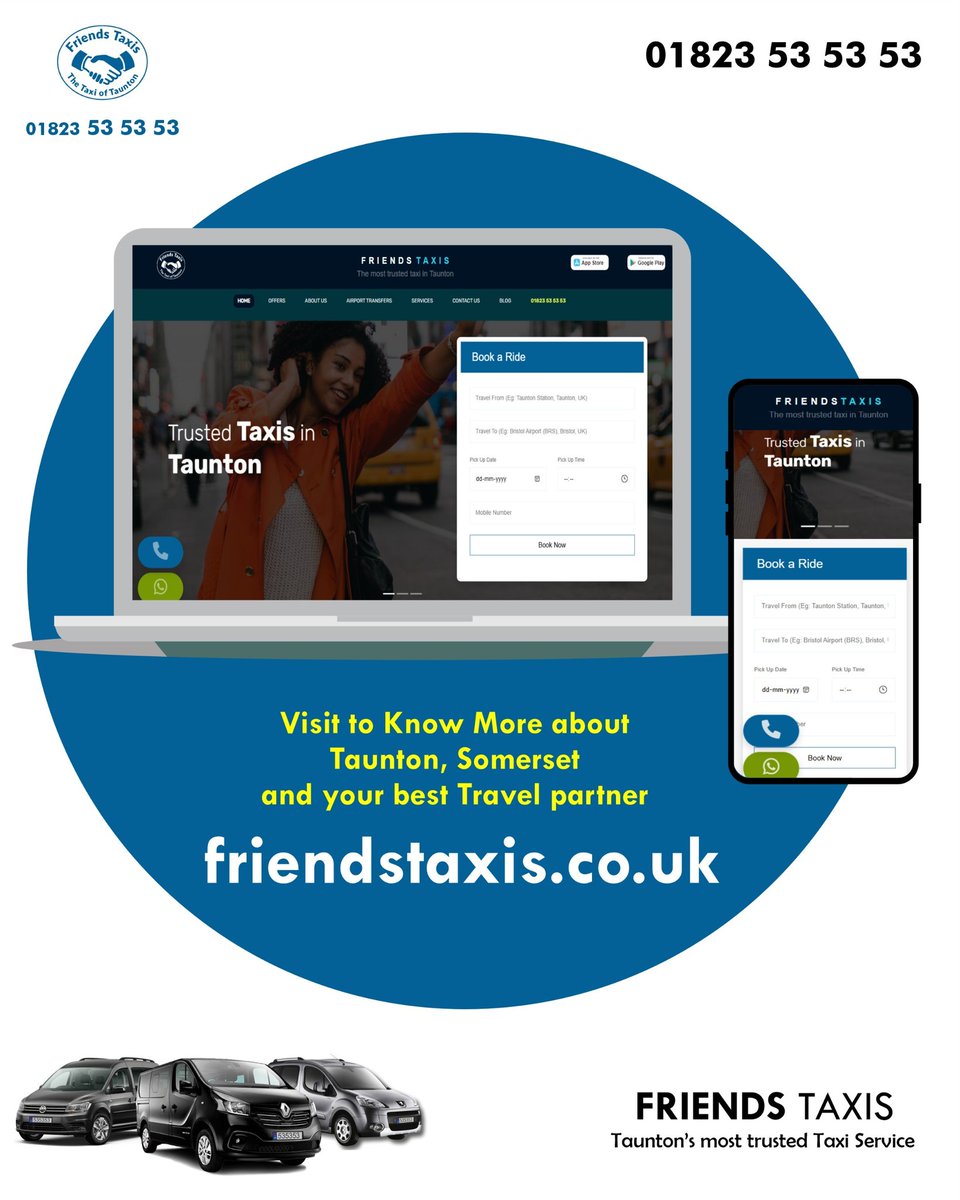 FriendsTaxis's tweet image. Visit and Know about Us 

#friendstaxis #taxitaunton #tauntontaxi #taxisomerset