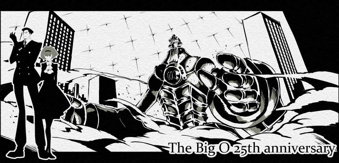 AnimetatezakiE's tweet image. Fan art I drew for the 25th anniversary of The Big O
#TheBigO