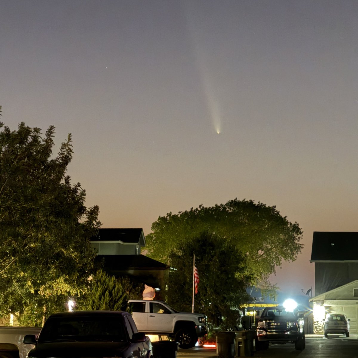 Spotted Comet C2023-A3 (AKA: Tsuchinshan-ATLAS) this evening!