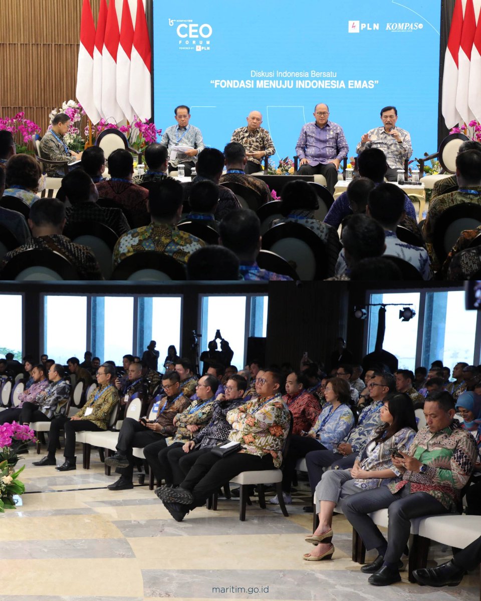 KemenkoInfra's tweet photo. #TimMarves! Indonesia memiliki kesempatan emas untuk menjalankan Family Office. 

Hadiri CEO Forum Kompas di IKN, Menko Marves Luhut sangat optimis &amp; menegaskan dalam hal ini, Indonesia perlu memperhatikan pentingnya kontinuitas dan akselerasi, agar tidak kehilangan momentum. https://t.co/NOnuNvgXAd