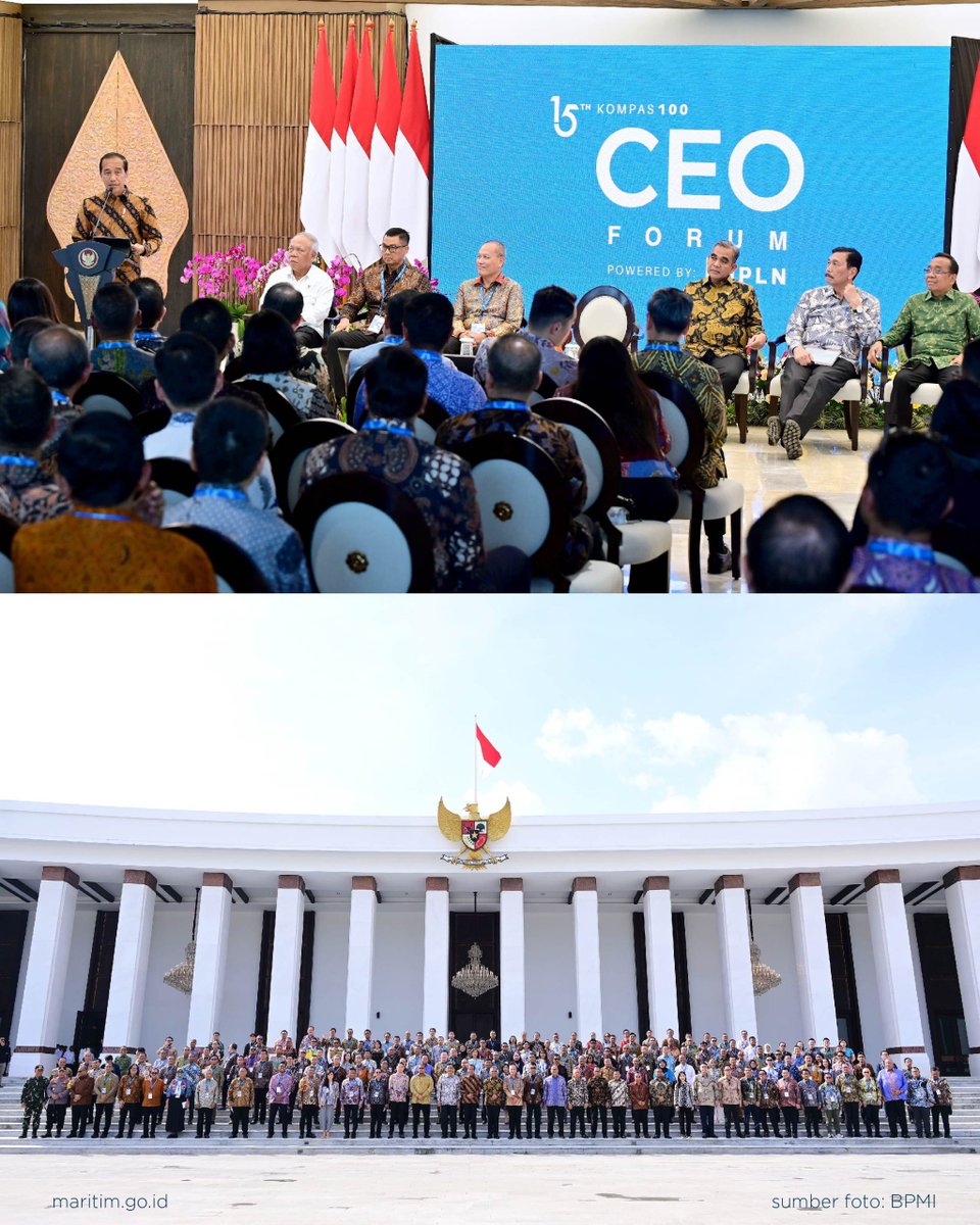 KemenkoInfra's tweet photo. #TimMarves! Indonesia memiliki kesempatan emas untuk menjalankan Family Office. 

Hadiri CEO Forum Kompas di IKN, Menko Marves Luhut sangat optimis &amp; menegaskan dalam hal ini, Indonesia perlu memperhatikan pentingnya kontinuitas dan akselerasi, agar tidak kehilangan momentum. https://t.co/NOnuNvgXAd