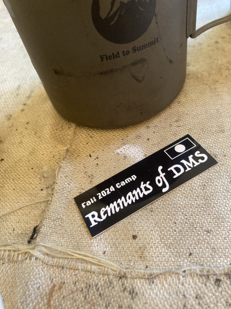 lonelytadpoles's tweet image. DMSキャンプの参加証明ステッカー
これから毎回配るよ。

Remnants of DMS

#Remnants of DMS