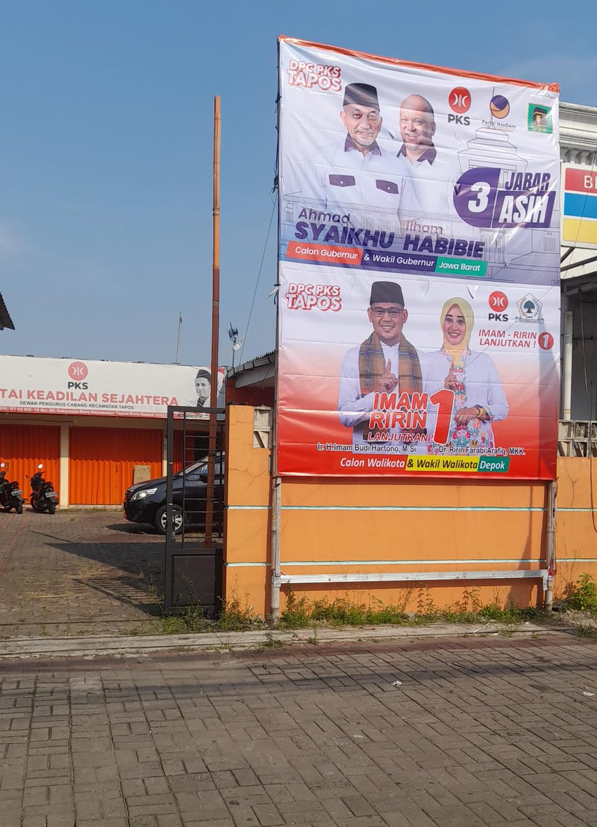 Markas Pemenangan Imam-Ririn dan Asih.
DPC PKS Kecamatan Tapos Kota Depok. 

#Pilkada2024