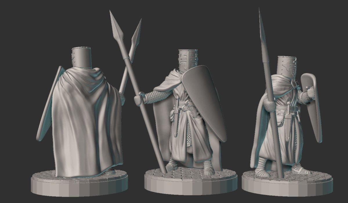 RogueHero3d's tweet photo. Back to sculpting knights, this time working on Hospitallers. A really interesting faction in my opinion.
This model is now available on Cults3d and Myminifactory
#zbrush #3dprint #3dmodeling #characterart #3d #b3d https://t.co/L2YaUscnN1