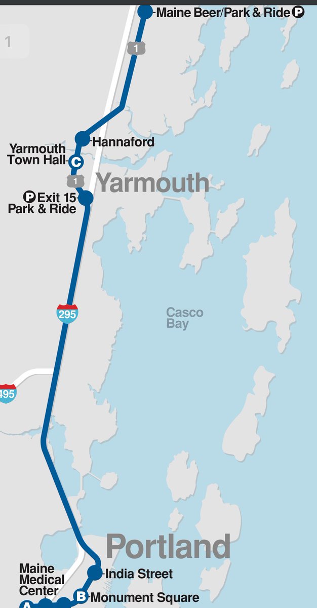"I'm only 5 stops away"

The five stops: