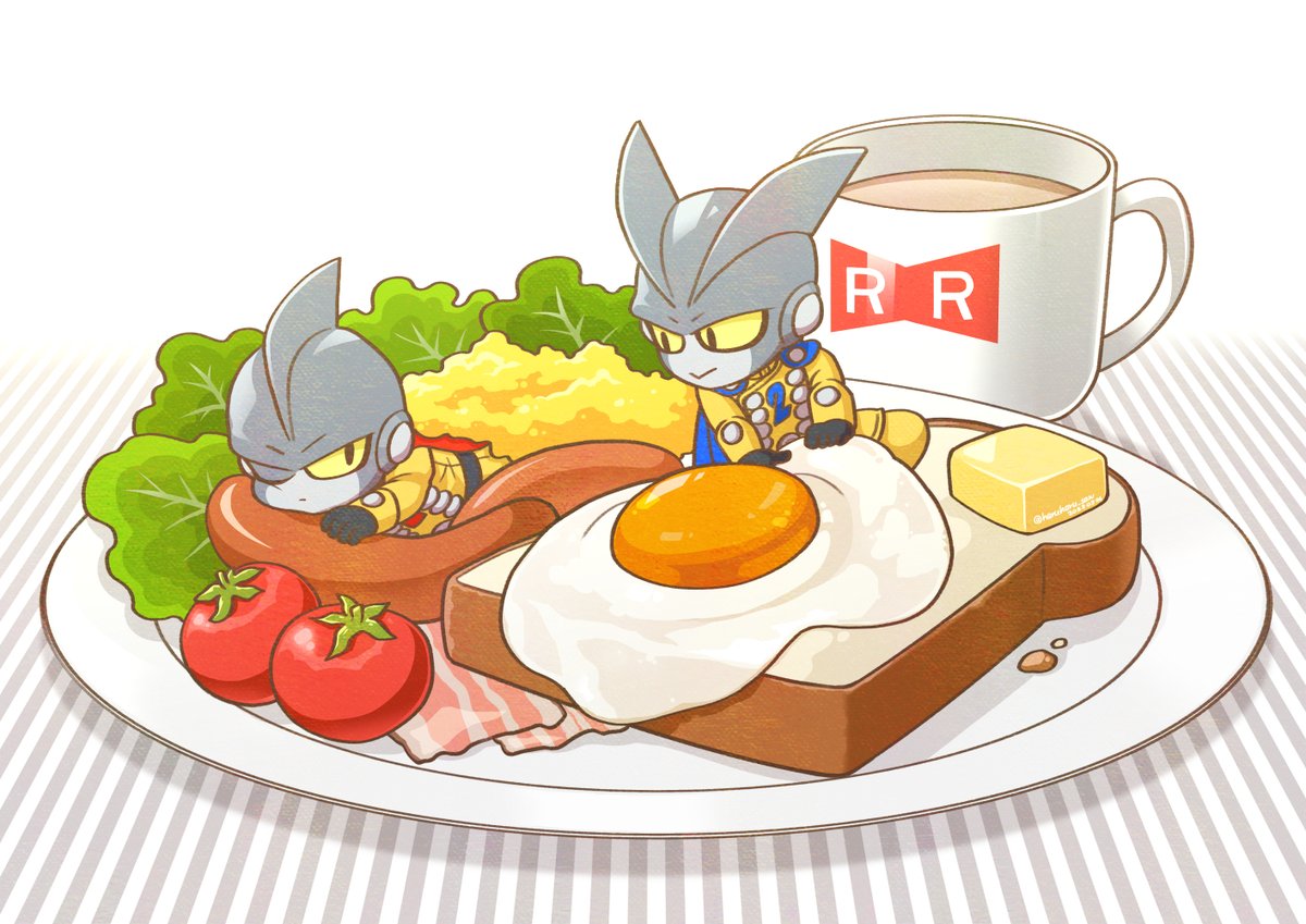 #このタグを見た人は黙って食べ物を持ったキャラを貼る 