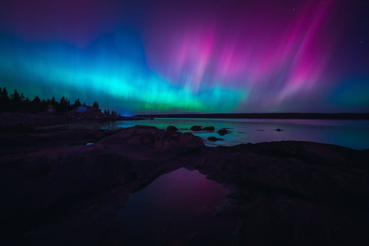 Northern lights from Southern Nova Scotia, Canada 🌌