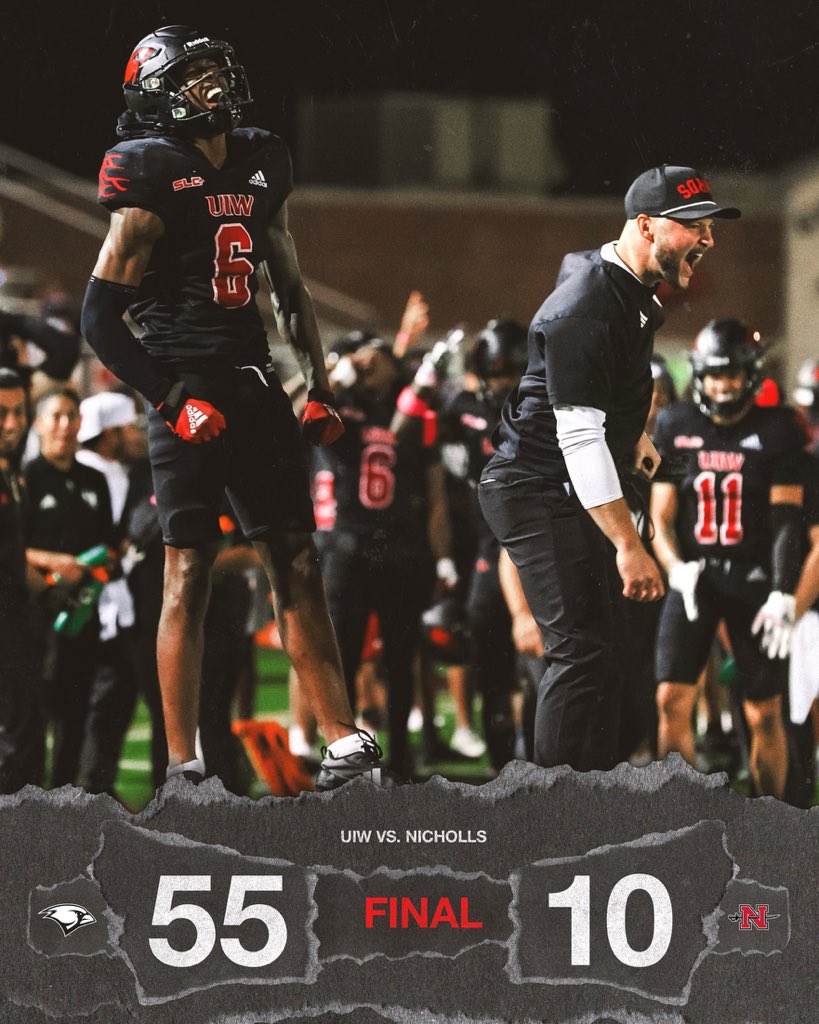 UIWFootball's tweet image. Keep rollin’ 

#TheWord | #TakeFlight