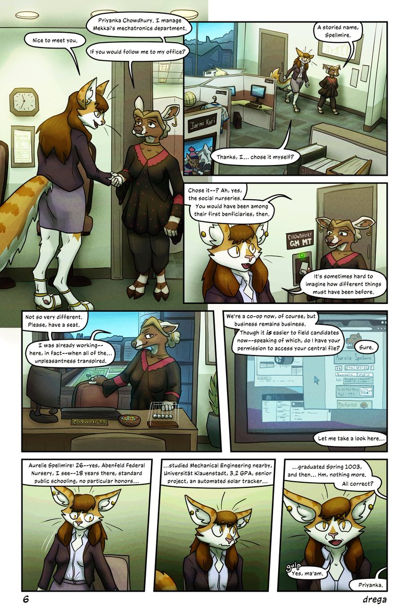dregadraws's tweet photo. PANOPTICAT p6
went ham on bg details !! let's see how this goes for aurelie :3c https://t.co/sLPTSMr8du