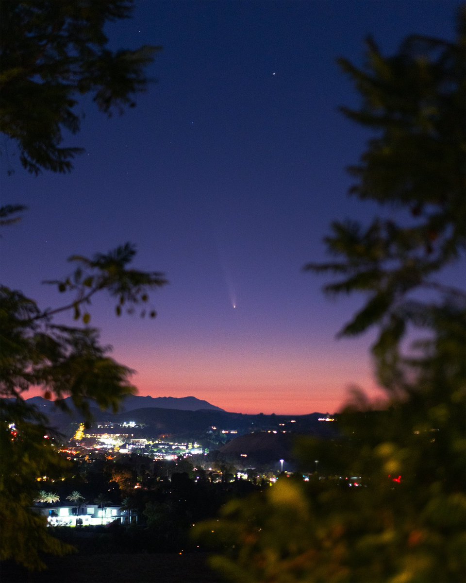 gannixdev's tweet image. The comet from the patio 💫