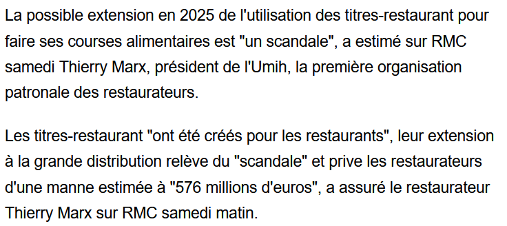 C'est comme s'il y avait un cadastre du revenu des salariés. Chaque groupe d'intérêts a son titre de propriété sur une fraction du salaire des gens. L'idée que ces derniers retrouvent la liberté de le dépenser à leur guise est un scandale, une folie libertaire invraissemblable.