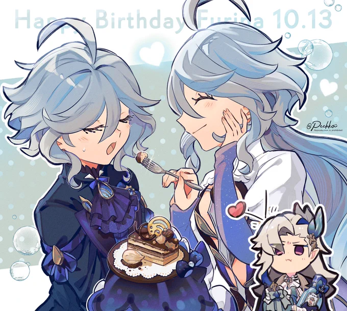 「はい、あーん」#フリーナ生誕祭2024  #Furina#Genshinimpact   #HoYocreaters 