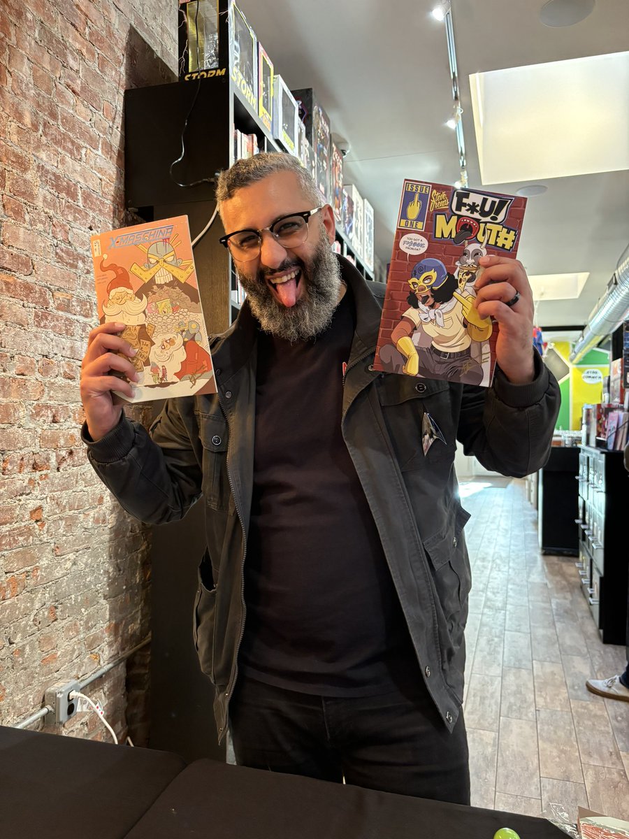 TheSteveUrena's tweet photo. Did my first ever #comic signing with @eastsidemags . They run a great #comicshop and their customers were so passionate about #comics. It was a great experience and I hope to do it again. they are the latest #localcomicshop to carry my #comics in their store. https://t.co/r4M0HU6Mcp
