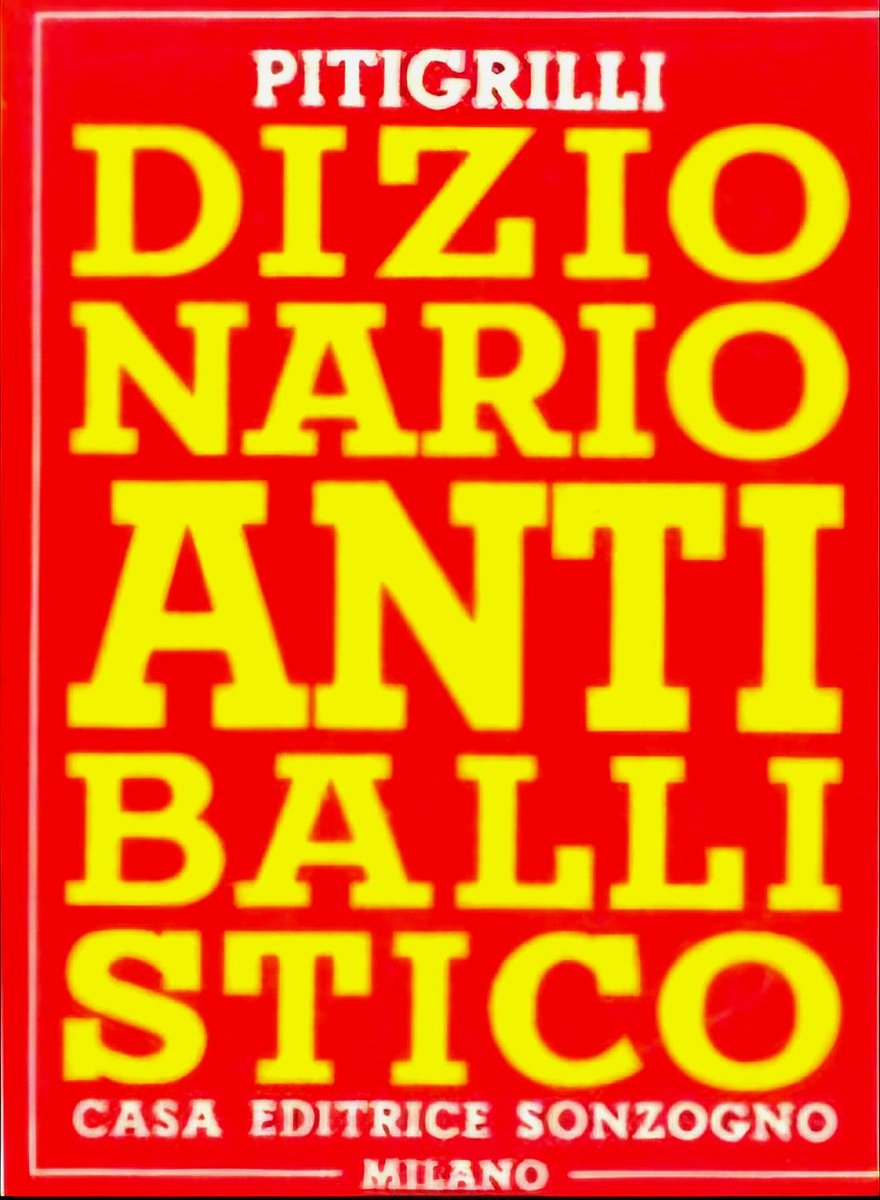 PaoloBonadeo's tweet photo. Con nessuno osiamo essere impudicamente bugiardi come con noi stessi.
PITIGRILLI
Dizionario antiballistico, Sonzogno, Milano, 1953
#Pitigrilli https://t.co/86zZnSugpb