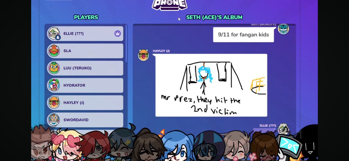 Rays0fHope's tweet photo. (Watching the DRDT VA stream, and bullied J’s VA with tumblr messages, like this) #drdt https://t.co/JagcavDMNk