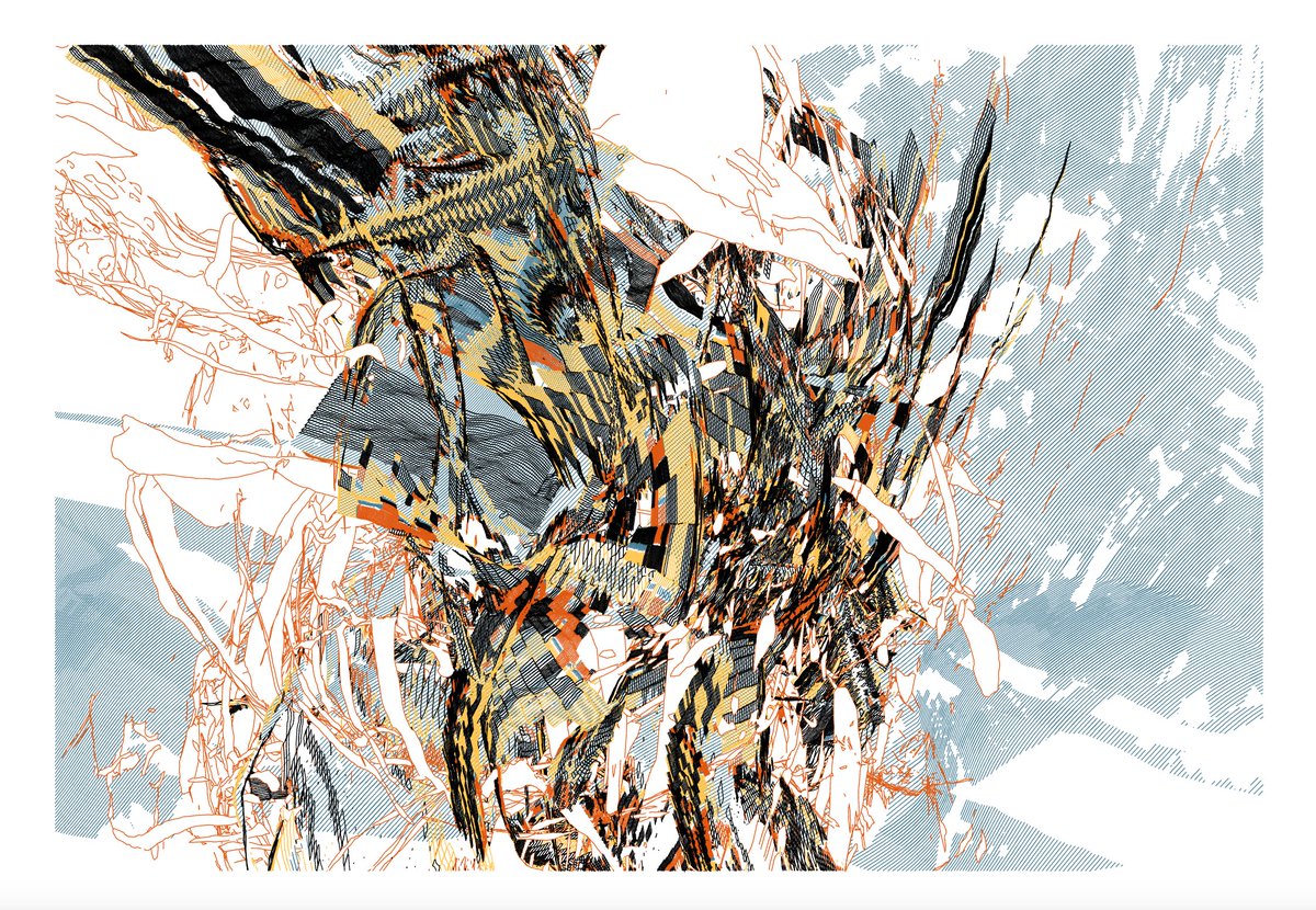 Goodnight. 🐝

"Linea #19", by <a href="/sfbatchelor/">Stuart Batchelor</a>