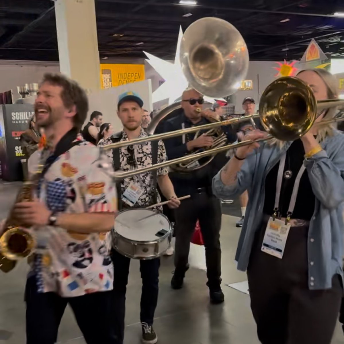 Beautiful Saturday in the city. Family brunch in Five Points followed by a <a href="/GuFaBrass/">Guerrilla Fanfare Brass Band</a> concert/beer festival at the Convention Center.