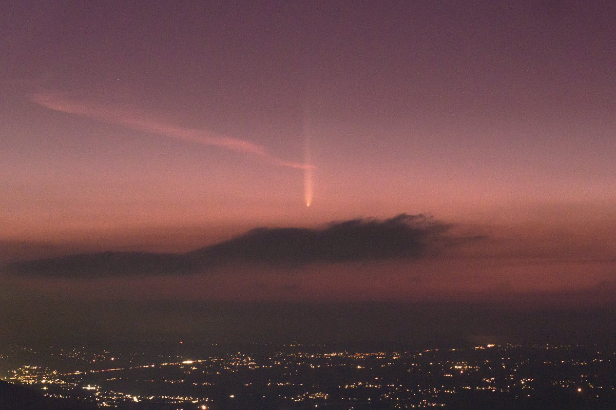 El Cometa C/2023 A3 (Tsuchinshan-Atlas) visto el día de hoy desde Tula Hidalgo, México 2024.