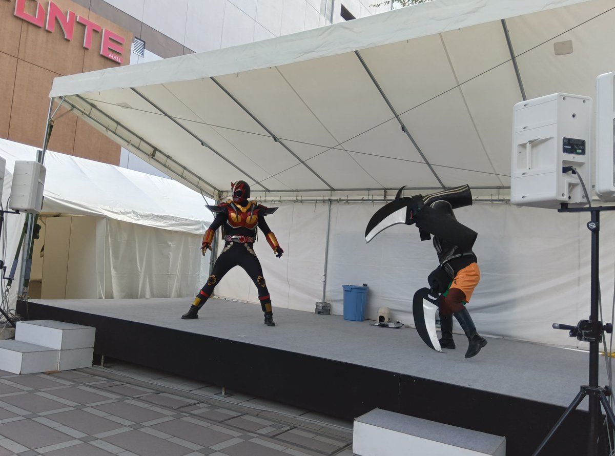 mimiko_eba's tweet photo. ホジナシハロウィンバージョン（笑）
#あきたエコフェス
#超神ネイガー https://t.co/PwsghaEFcz