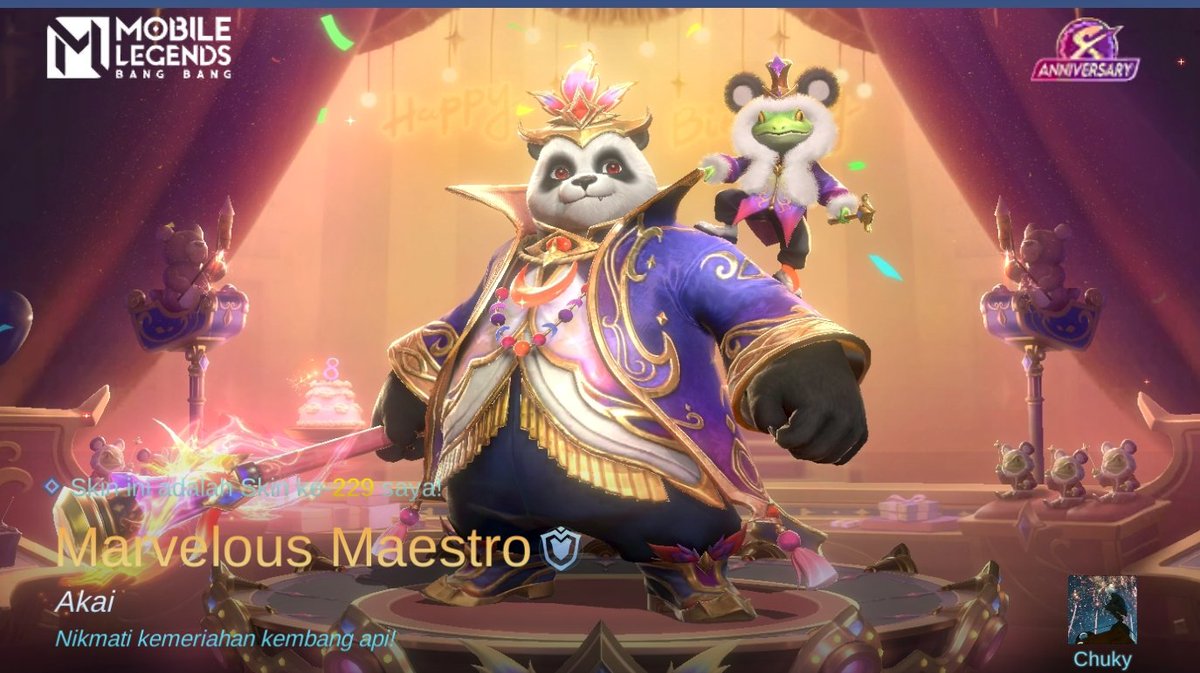 Oby_Chukz's tweet photo. Saya baru saja mendapatkan Skin baru Marvelous Maestro di Mobile Legends: Bang Bang! Ayo kita berhadapan melawan Player MOBA terbaik dunia bersama-sama! 
https://t.co/gjQsBMek4V https://t.co/mmTMaCSWUA