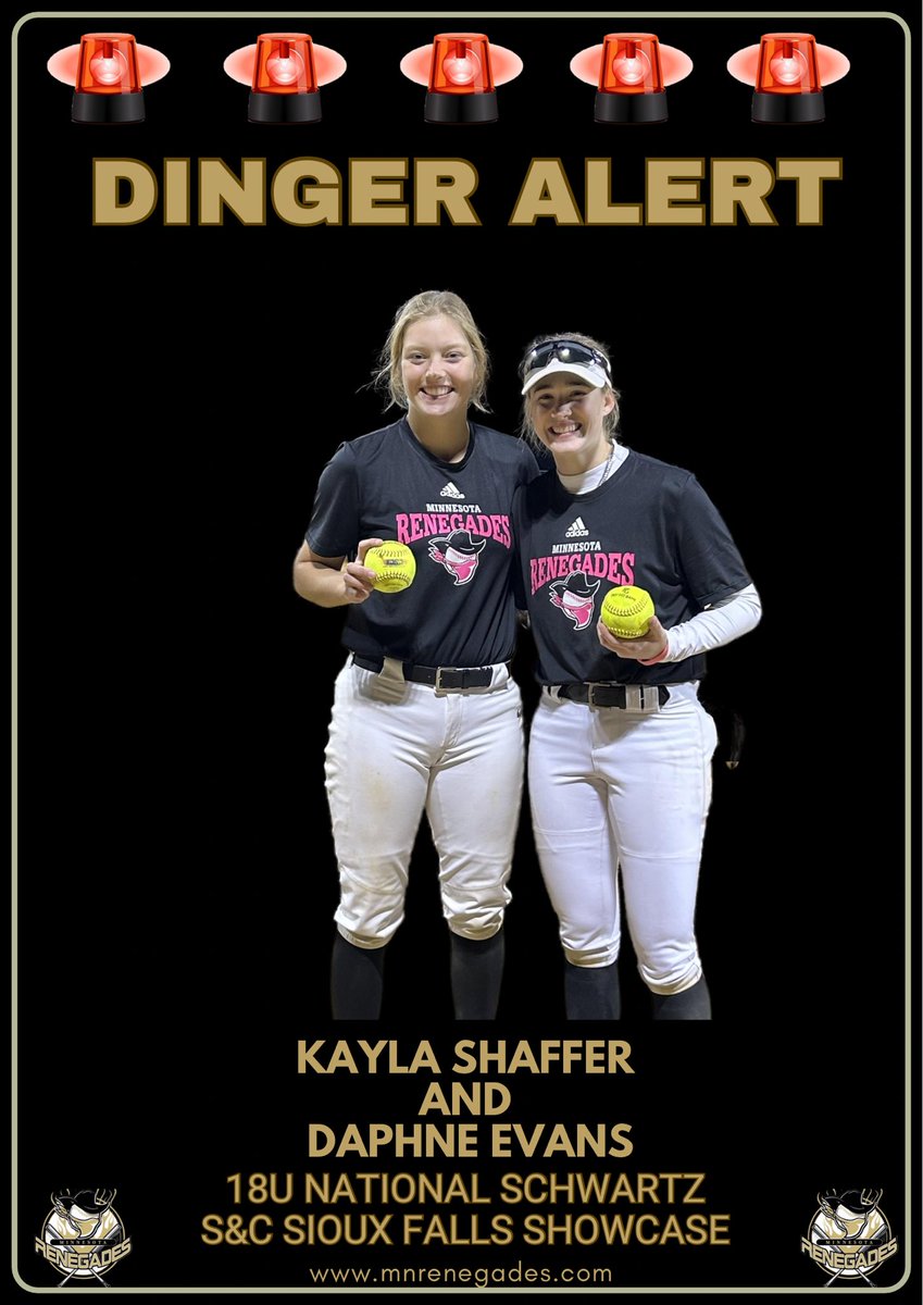 Minnesota Renegades 18U National (@18umnrenegades) on Twitter photo 💣s away for 18U Rennies <a href="/kaylaShaffer25/">KaylaShaffer2025</a> and <a href="/DaphneEvans25/">Daphne Evans</a>!!! This was #2 on the day for Daphne!!!! <a href="/MNRenegadesSB/">Minnesota Renegades</a> 💣s away for 18U Rennies <a href="/kaylaShaffer25/">KaylaShaffer2025</a> and <a href="/DaphneEvans25/">Daphne Evans</a>!!! This was #2 on the day for Daphne!!!! <a href="/MNRenegadesSB/">Minnesota Renegades</a>