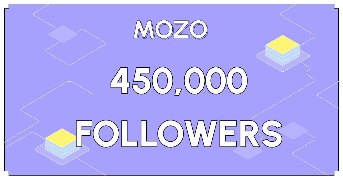 Mozo_xyz's tweet photo. 🚀Mozo hits 450K followers! 🎉

A massive thank you to our amazing community for your support! We’re just getting started—stay tuned for more exciting updates, events, and rewards. 

Let’s keep growing together! #Mozo