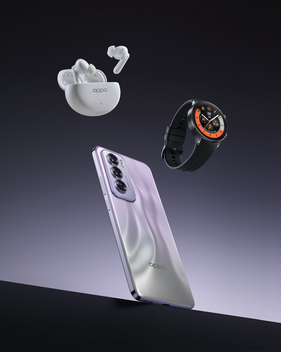oppo's tweet photo. A trifecta of excellence.
#OPPOReno12Pro #OPPOWatchX #OPPOEncoAir4Pro https://t.co/CsDYfQr3bj