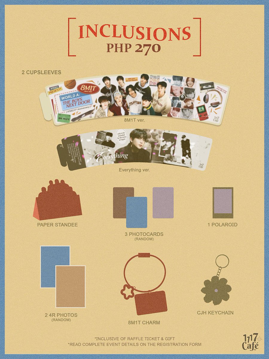 1117CafePH's tweet photo. ATEEZ 6th Anniversary x Jongho Cupsleeve Event 2024

Present in World A, neighbors have moved in and are inviting you to hang out with them 🛹🎶🎱🎧🏀

REG FORM: https://t.co/pxycnjsD7N

#ATEEZ_NextDoor #1117Cafe_Events https://t.co/uollKuZslI
