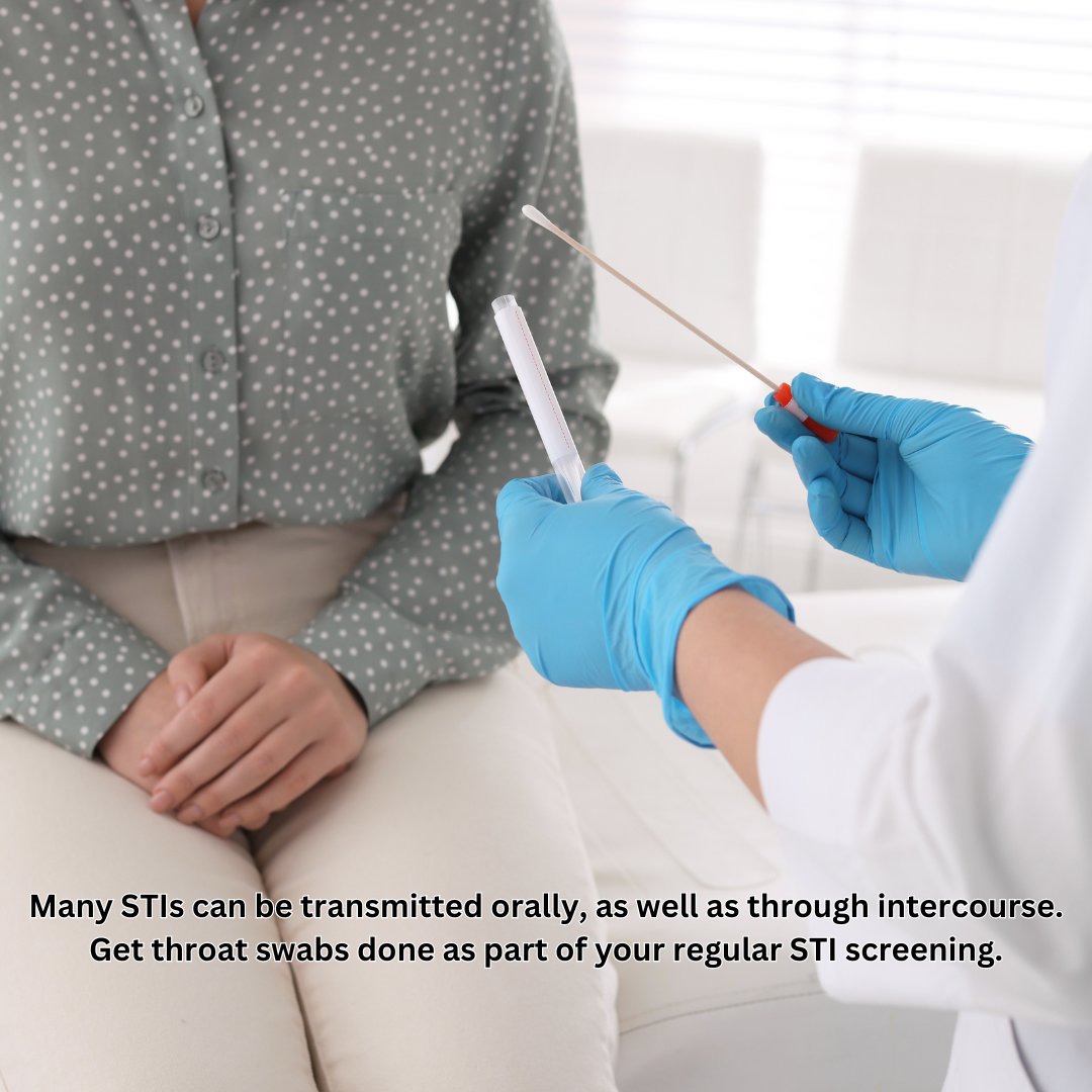respectqld's tweet photo. Many STIs can be transmitted orally, as well as through intercourse.
Get throat swabs done as part of your regular STI screening. https://t.co/N6Yyg2PMjW