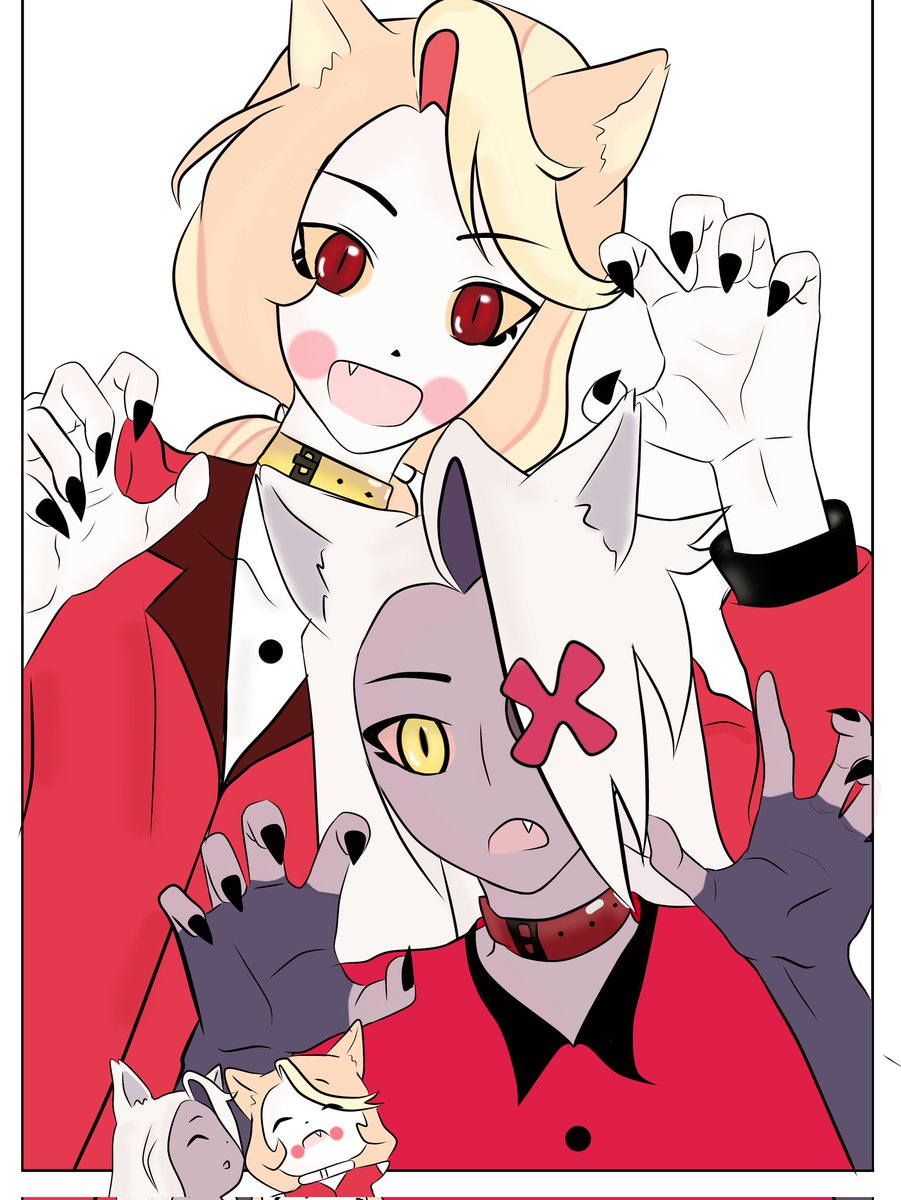 Mapachito107's tweet photo. ♤Mapache 

#Chaggie  #Hazbin #hotel https://t.co/wgvzZv2tmf
