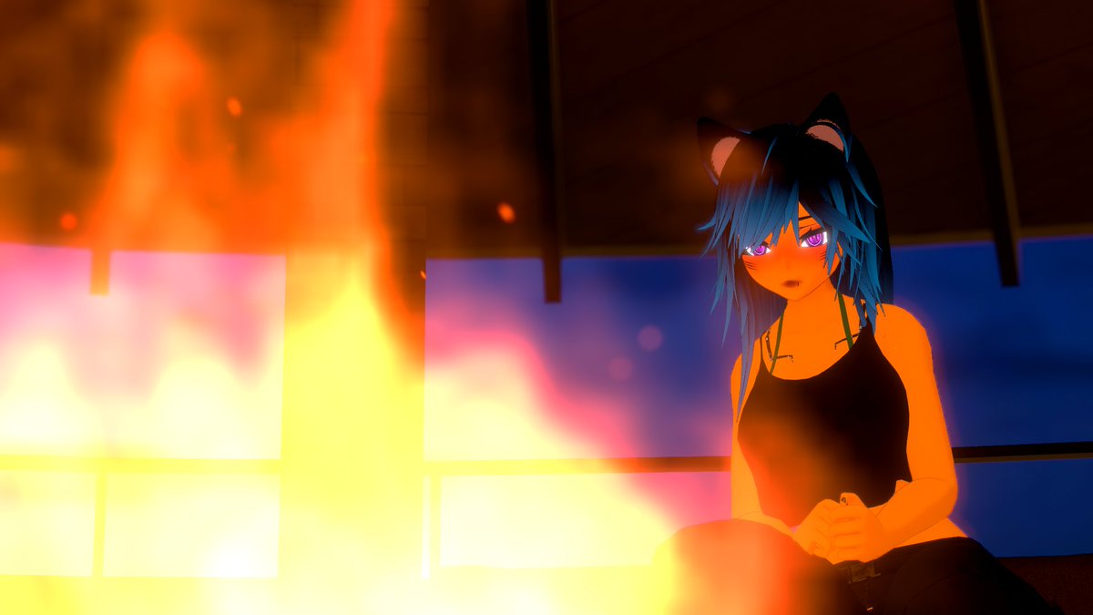 Cold weather means sitting around the bonfire making smores with friends and family. Also wearing your favorite hoodie. 

I hope your weekend is going well!

Avatar made by <a href="/angeIware/">ANGELWARE</a> 

#VRChat