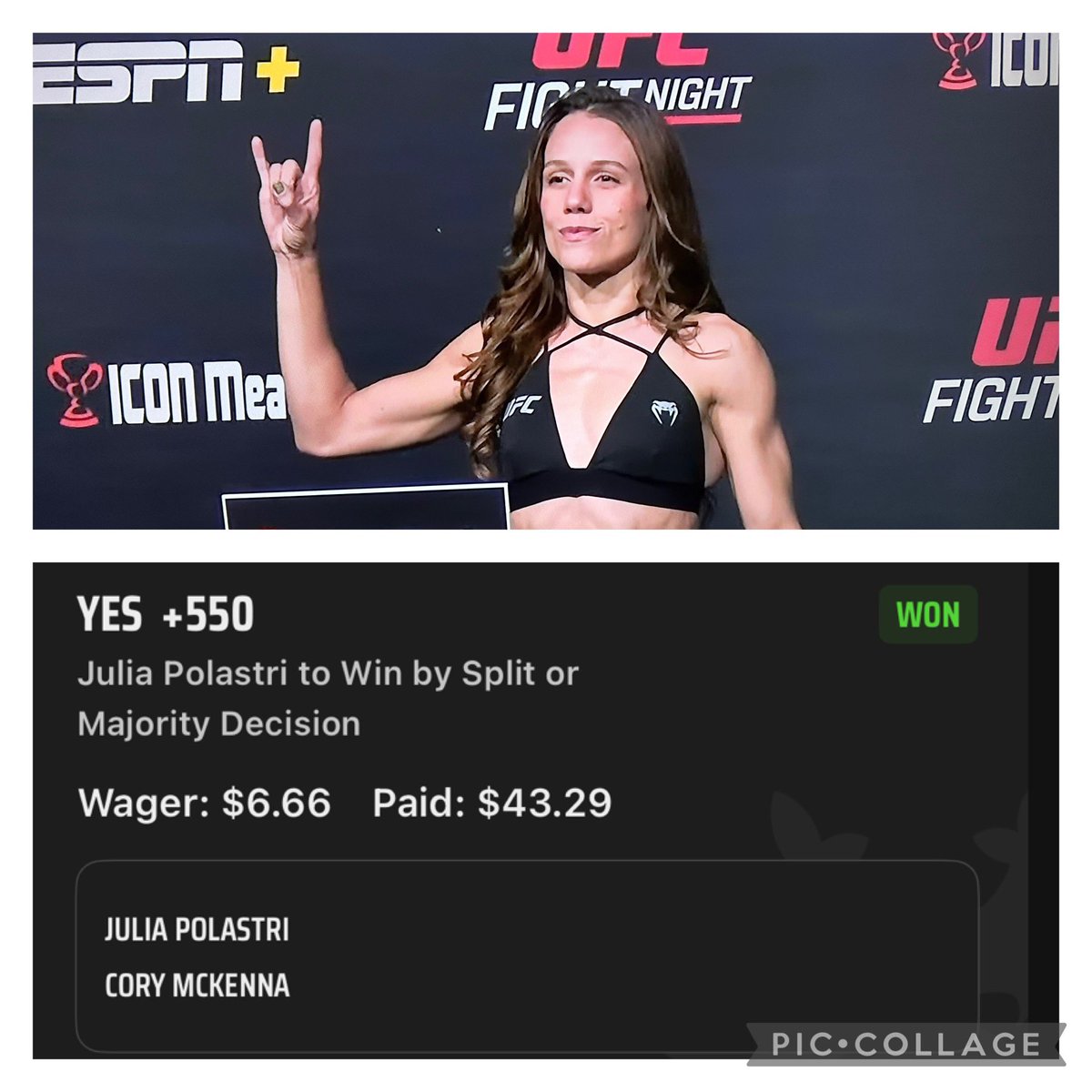 ChainsawPrez's tweet image. Signal received 🤘 #UFCVegas98 #NumberoftheBeast #HornsHigh