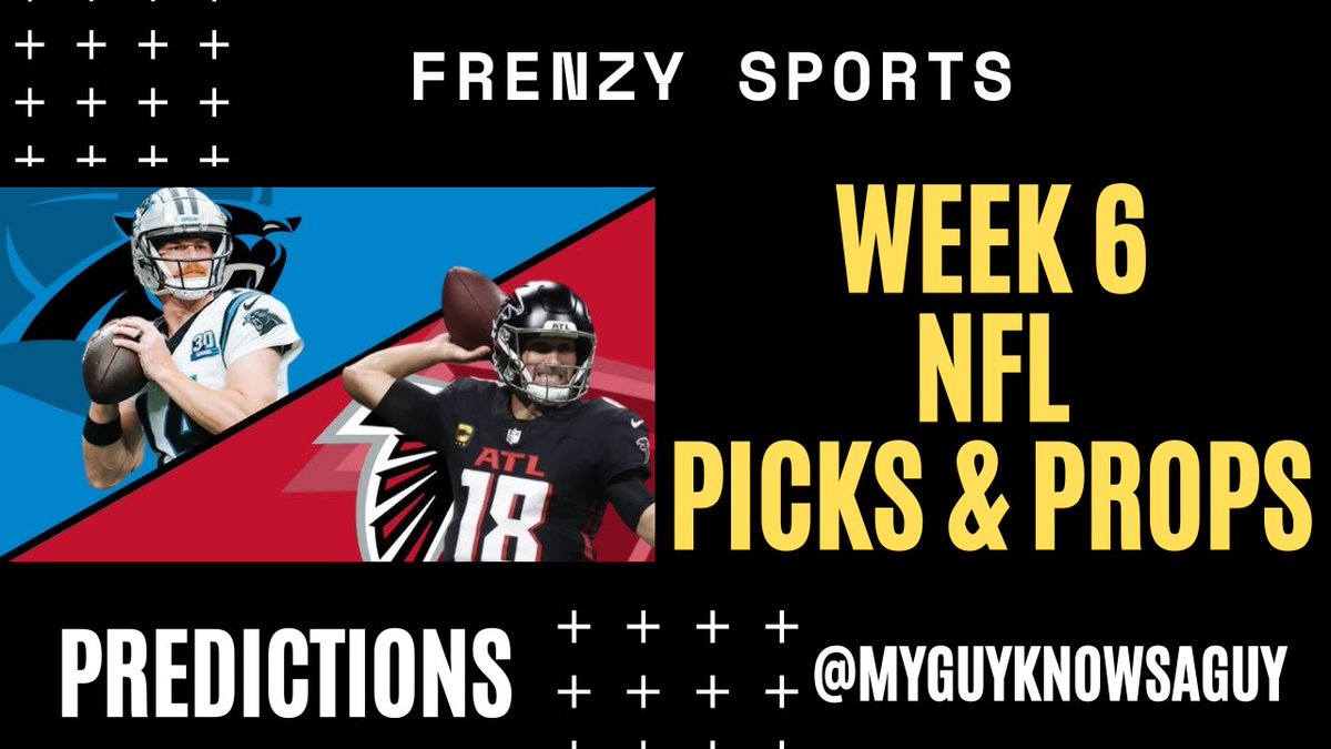 Just shared 2 free NFL plays on YouTube

Search for “Frenzy Sports”

Best of luck on Sunday! 

Week 6