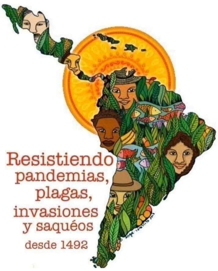 "Vinieron. Ellos tenían la Biblia y nosotros teníamos la tierra. Y nos dijeron: 'cierren los ojos y recen'. Y cuando abrimos los ojos, ellos tenían la tierra y nosotros teníamos la Biblia.” - Eduardo Galeano
#12DeOctubre Dia de La #ResistenciaIndigena