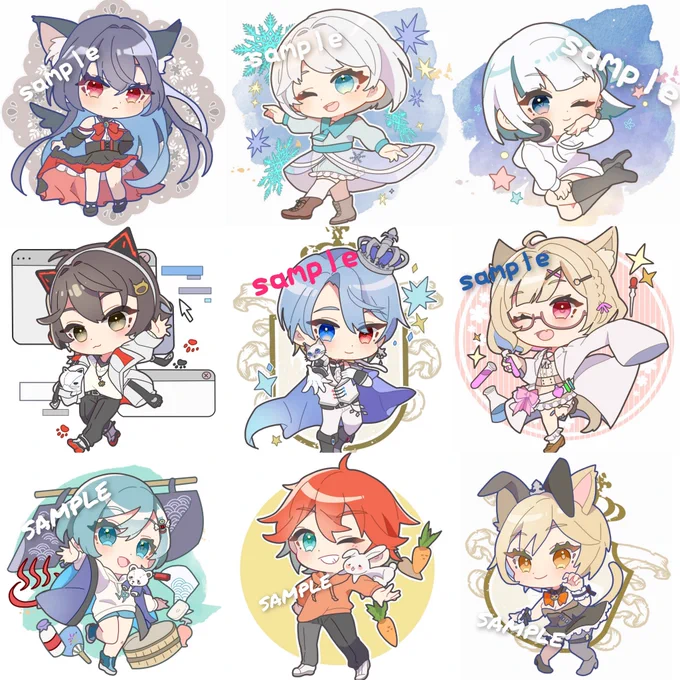 「アイコン企画」VTuber、Vライバーさん等のオリキャラを抽選で2名様に描きます(※絵柄は画像参照)応募方法・オリキャラ限定・このツイートをリポスト締切15日(発表は16日) #無償アイコン企画  #無償イラスト企画 