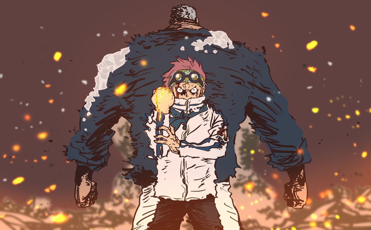 sammy_here_'s tweet photo. Garp illustrations drawn by ishizuka https://t.co/8EKY0QHSSX