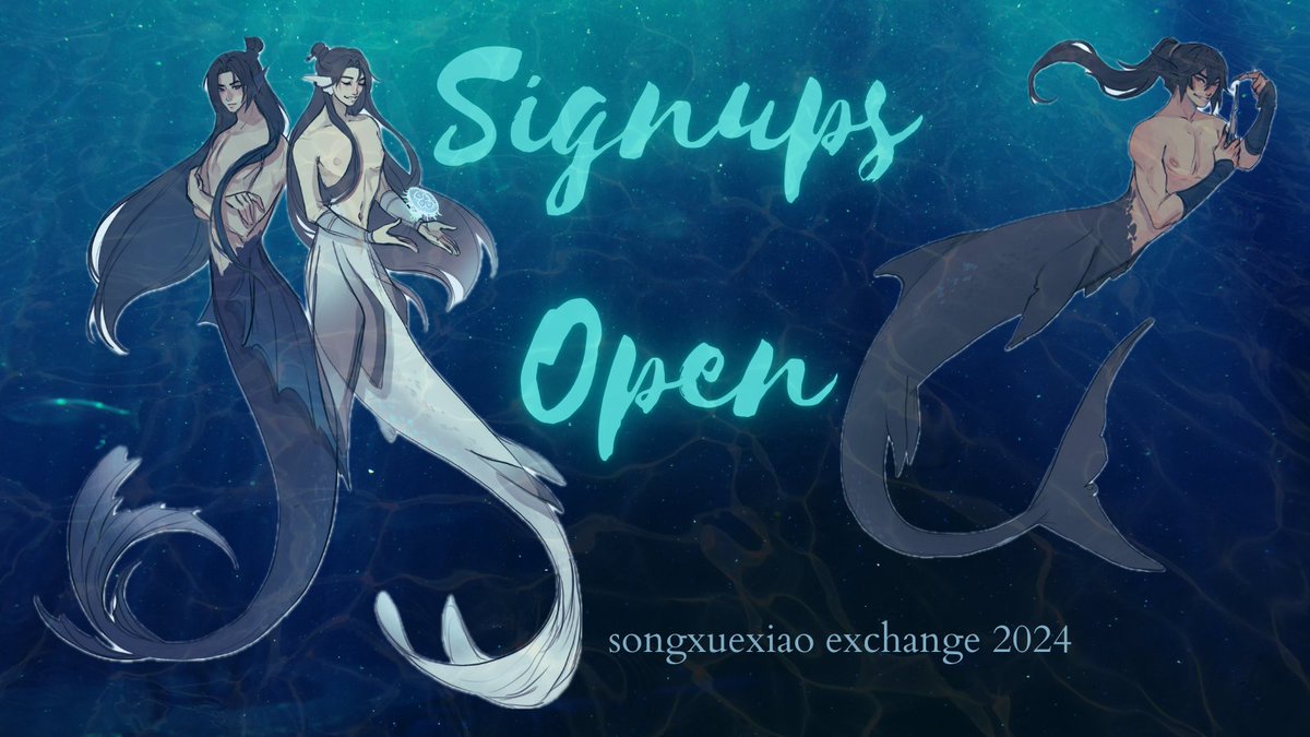 SINGUPS ARE OPEN now through Friday October 18 at 11:59 pm!!
Creators: archiveofourown.org/collections/sx…
Pinch hitters: forms.gle/XhaU4hEGr7TPUj…
Betas: join us on discord (discord.gg/Bxs4S98JuQ) or email us at sxxexchange@gmail.com